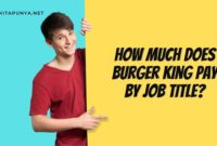 How Much Does Burger King Pay by Job Title?