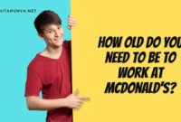 How old do you need to be to work at McDonald