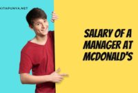 Salary of a Manager at McDonald