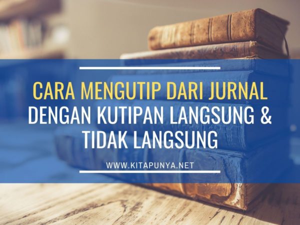 cara mengutip dari jurnal