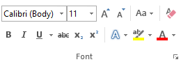 cara mengatur font di word