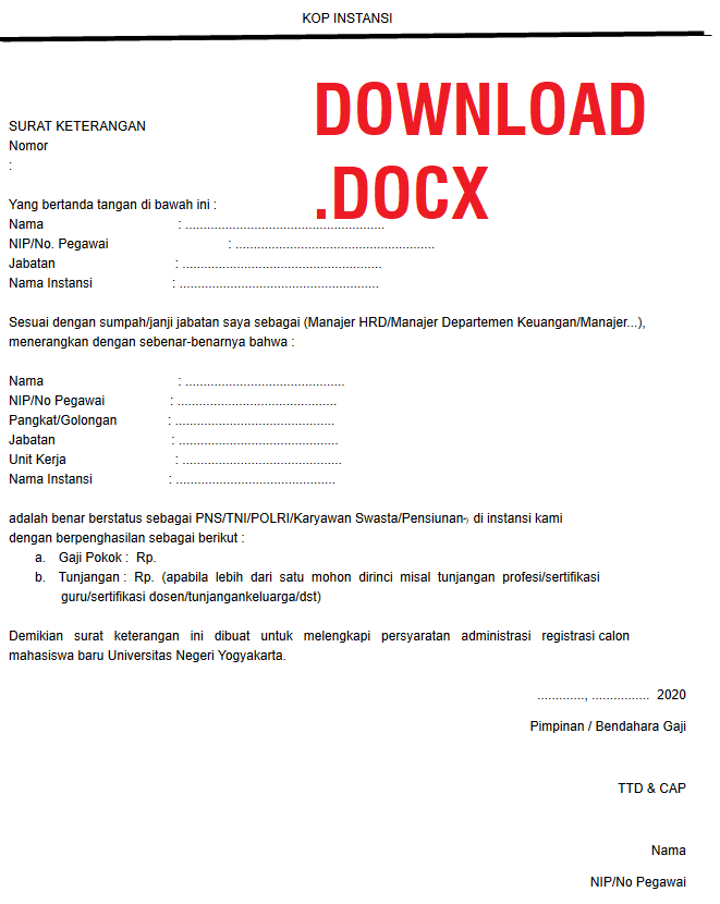 Contoh Komponen Surat Formal Format Surat Keterangan Penghasilan Orang Tua Dari Desa Contoh Surat