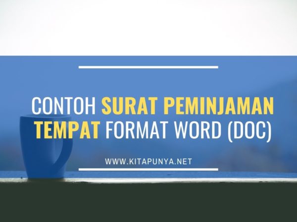 contoh surat peminjaman tempat format word